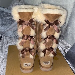 Ugg tall Bailey bow